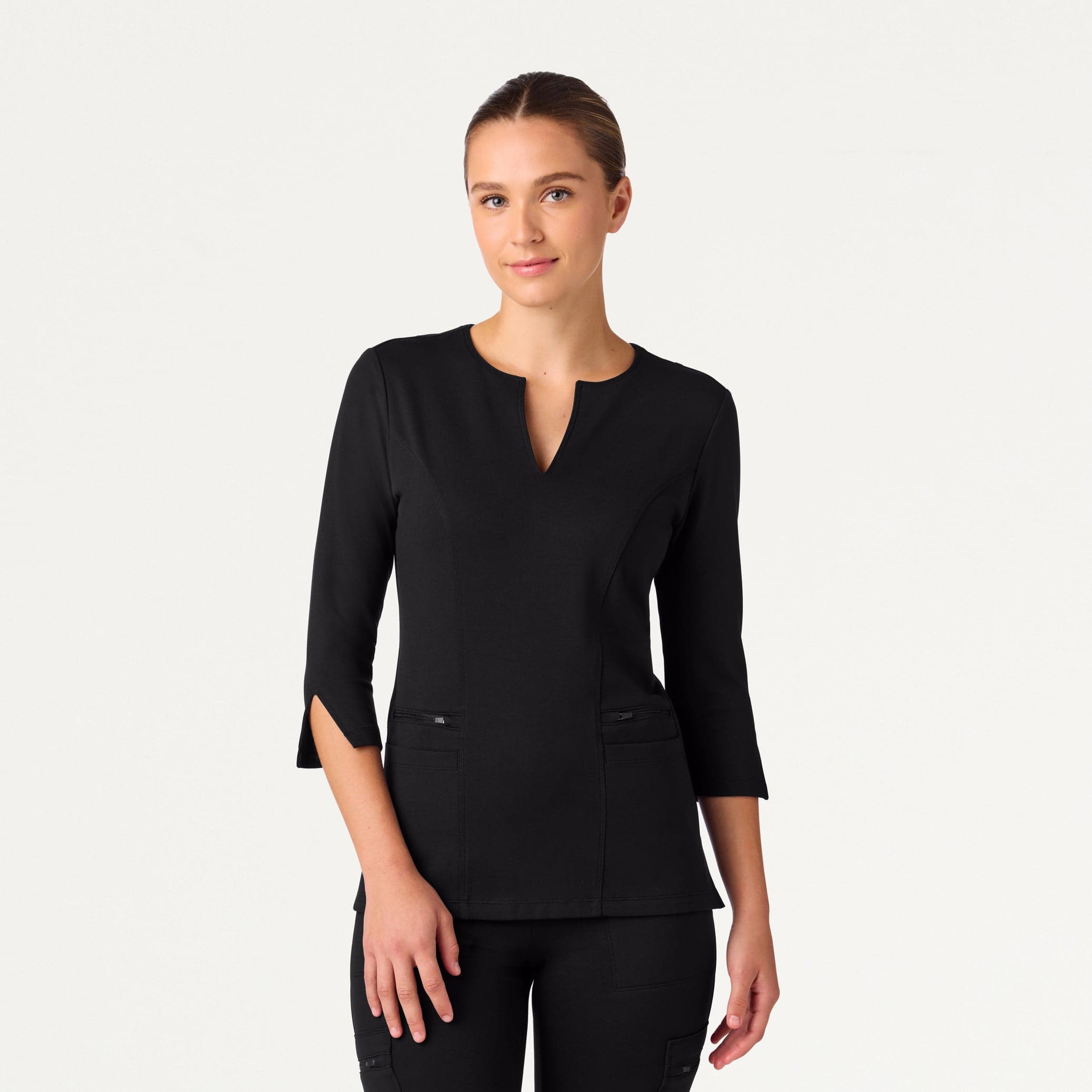 Zoe Slim 3/4-Sleeve UltraSOFT™ Scrub Top