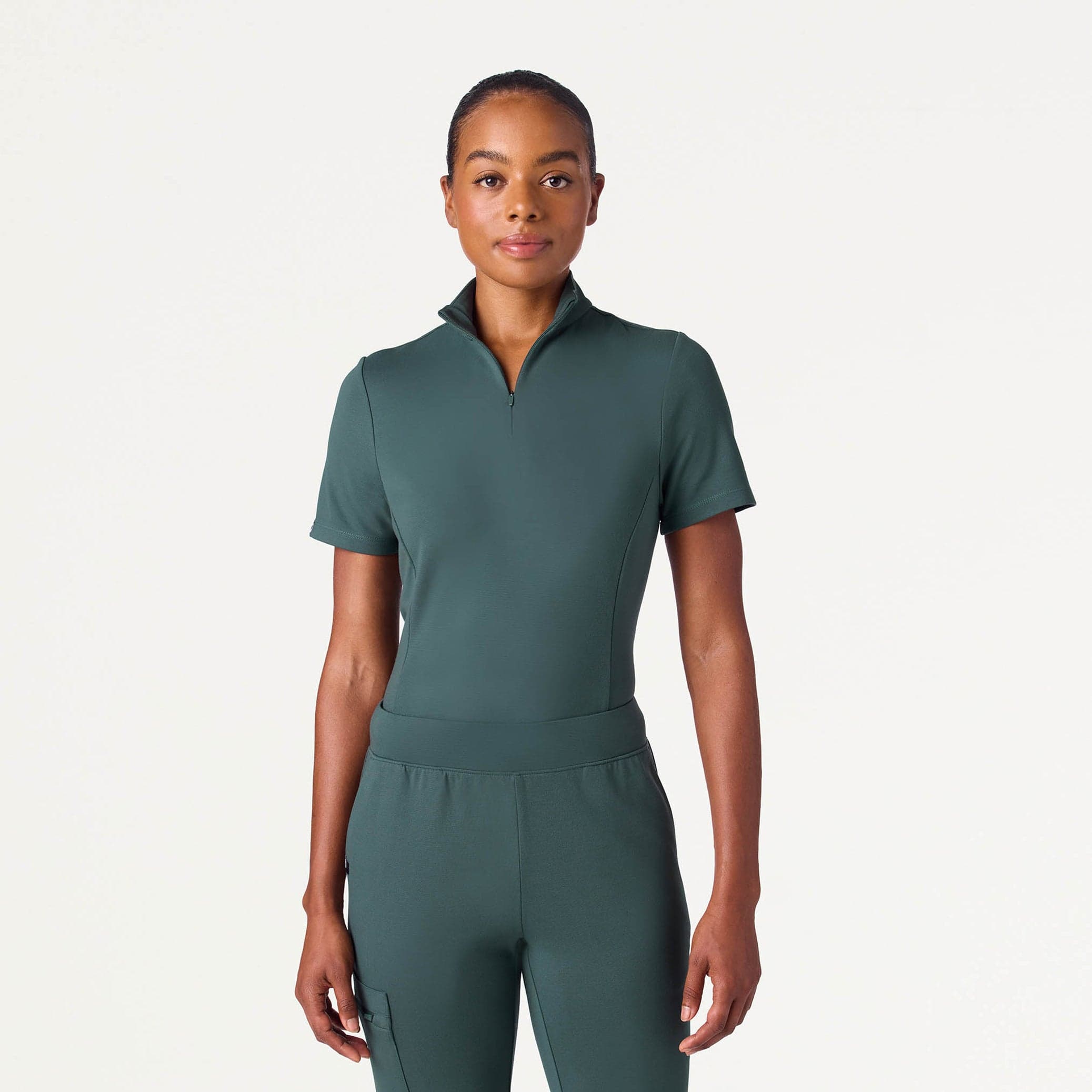 Astra Slim Half-Zip UltraSOFT™ Scrub Top